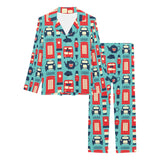 British Pattern Print Design 04 Women's Long Pajama Set