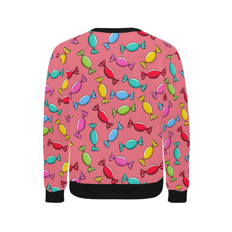 Colorful wrapped candy pattern Men's Crew Neck Sweatshirt