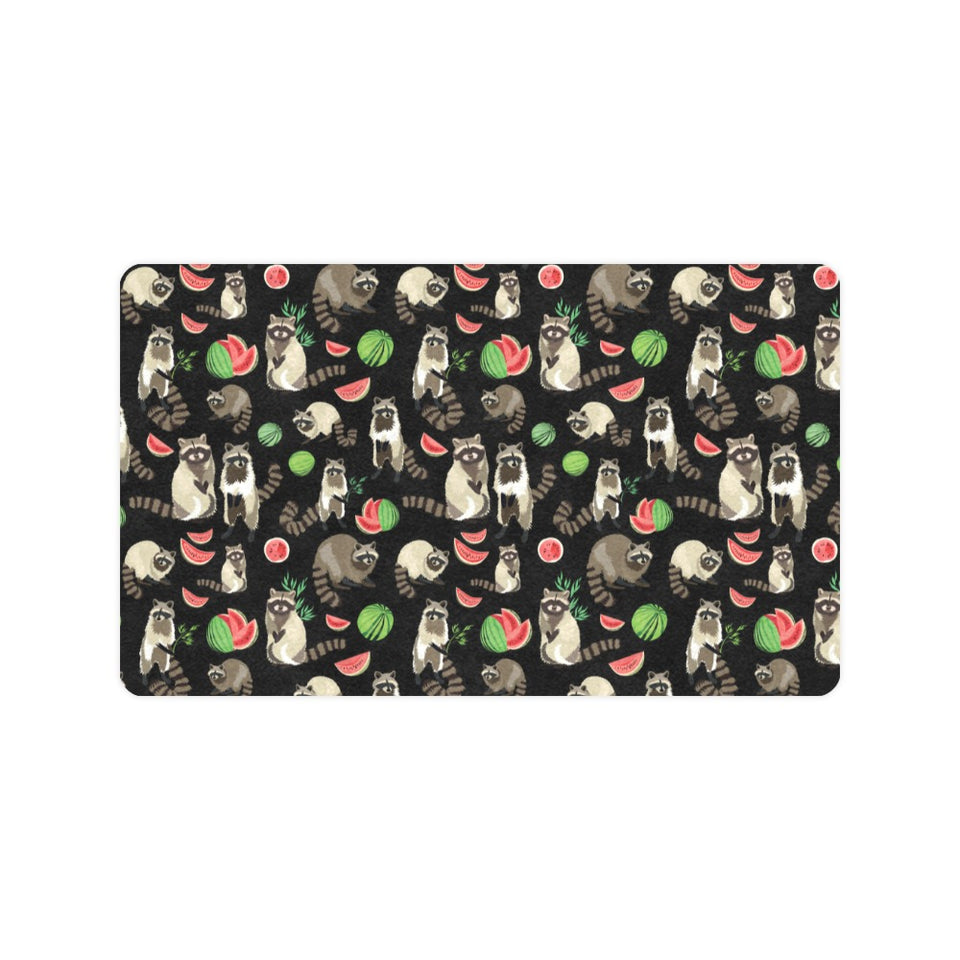 Raccoon watermelon pattern Doormat