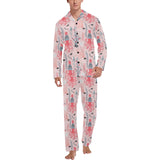 Octopus winter hat garland Fish candy Seaweed Cora Men's Long Pajama Set