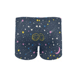 space pattern with planets, comets, constellations Men's Swimming Trunks