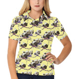 Ostrich Pattern Print Design 04 Women's All Over Print Polo Shirt