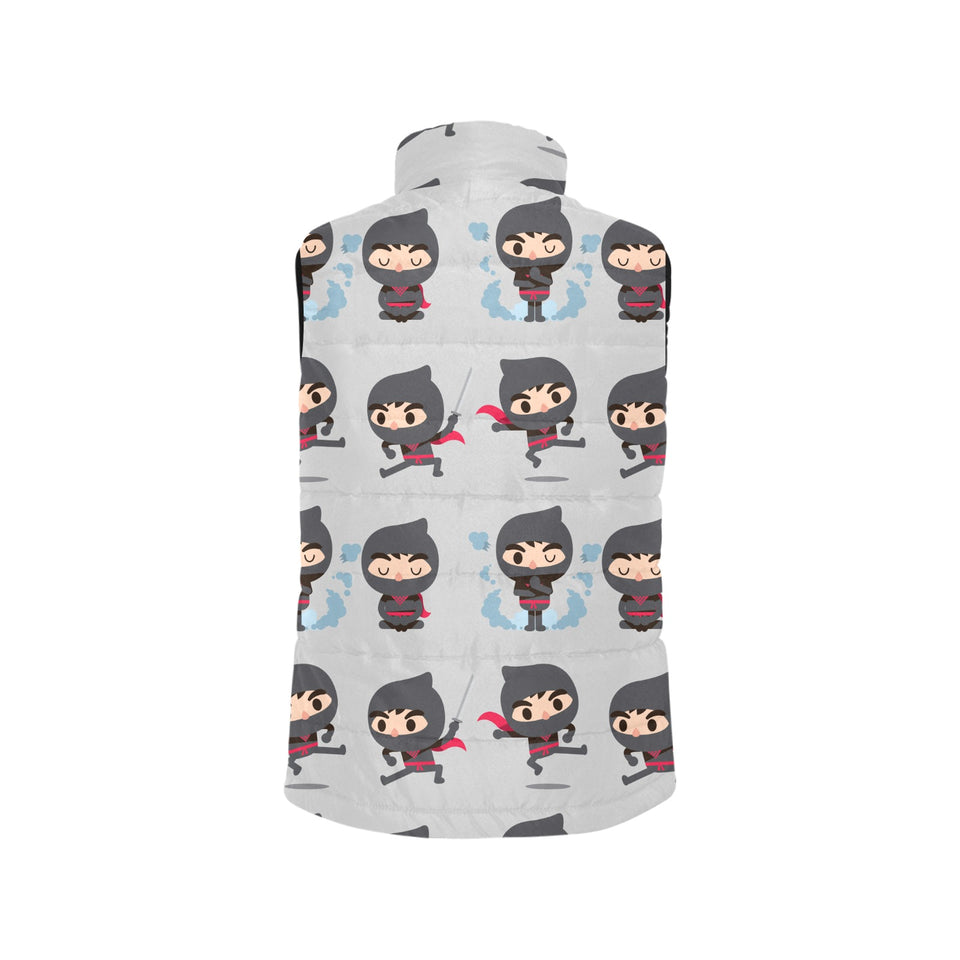 Cute ninja pattern Men's Padded Vest