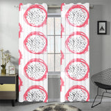 Hand drawn dragon fruit Gauze Curtain