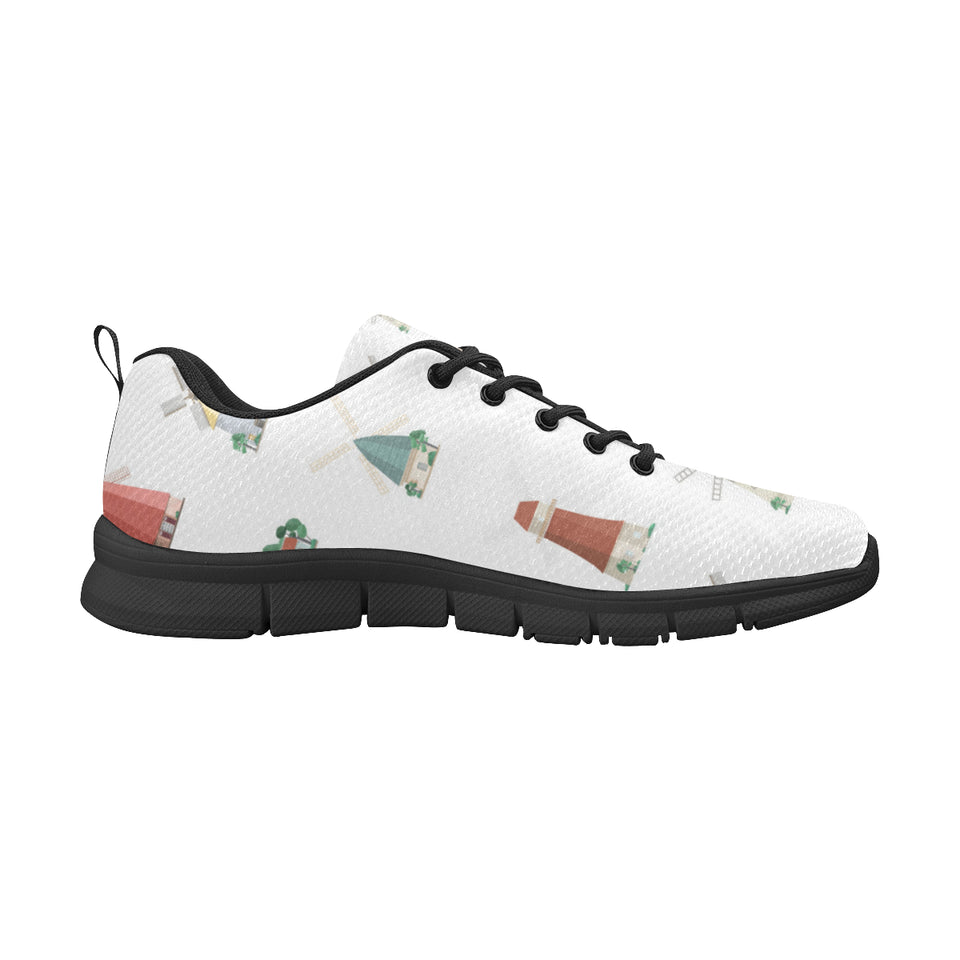 windmill design pattern Women's Sneaker Shoes