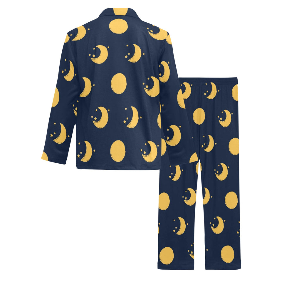 Moon star pattern Men's Long Pajama Set