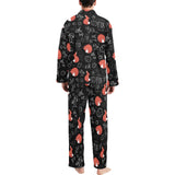 fox sleeping fox pattern Men's Long Pajama Set