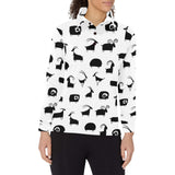 Goat ram pattern Women's Long Sleeve Polo Shirt