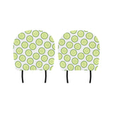 Cucumber slices pattern Car Headrest Cover