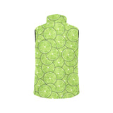 Slices of Lime pattern Men's Padded Vest