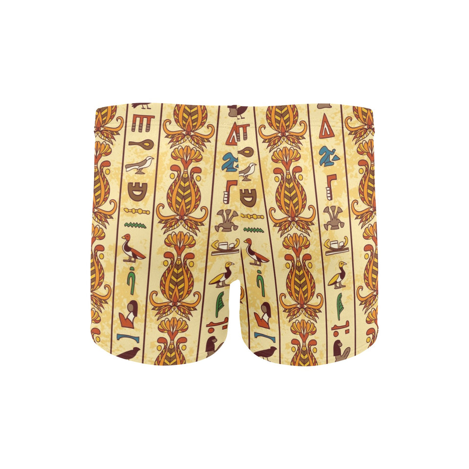 Egypt Hieroglyphics Pattern Print Design 04 Men's Swimming Trunks
