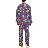 beautiful mermaid Fish jellyfish algae other marin Men's Long Pajama Set