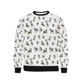 Chihuahua dog pattern Men's Crew Neck Sweatshirt