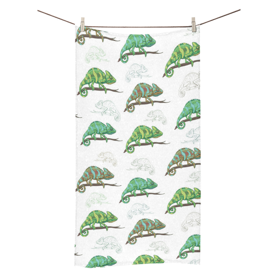 Chameleon lizard pattern Bath Towel