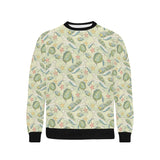 Hand drawn sea turtle fish pattern Men's Crew Neck Sweatshirt