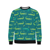 Crocodile pattern Men's Crew Neck Sweatshirt
