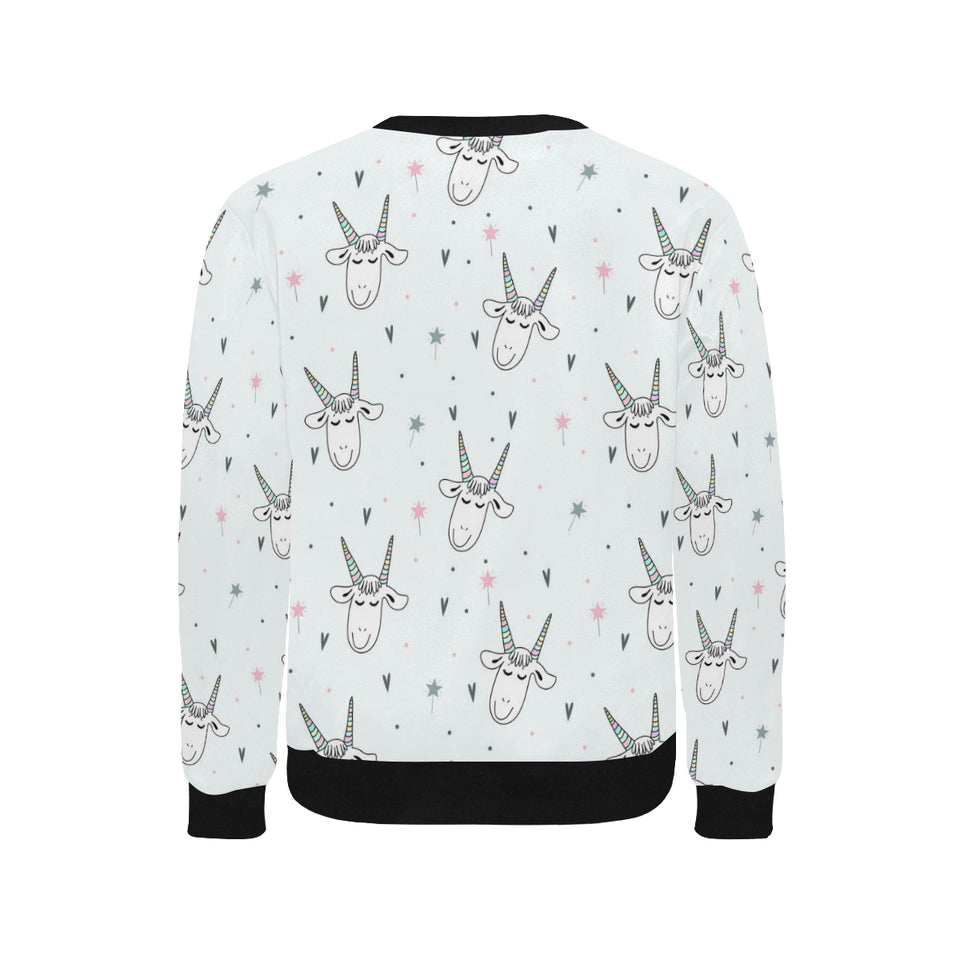 Cute goat design pattern Men's Crew Neck Sweatshirt