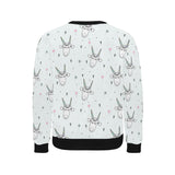 Cute goat design pattern Men's Crew Neck Sweatshirt