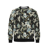 Japanese crane ornament elements Men's Crew Neck Sweatshirt