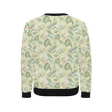 Hand drawn sea turtle fish pattern Men's Crew Neck Sweatshirt