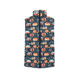 Camper Van Pattern Print Design 05 Men's Padded Vest