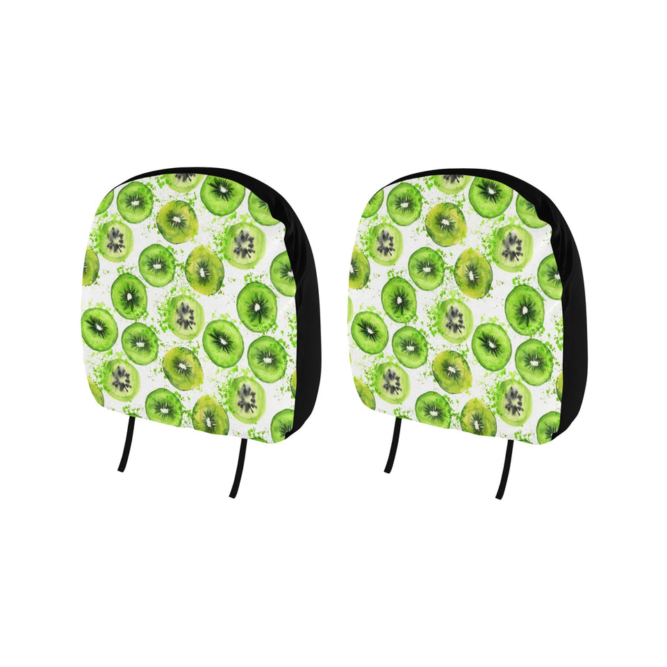 Watercolor kiwi pattern Car Headrest Cover