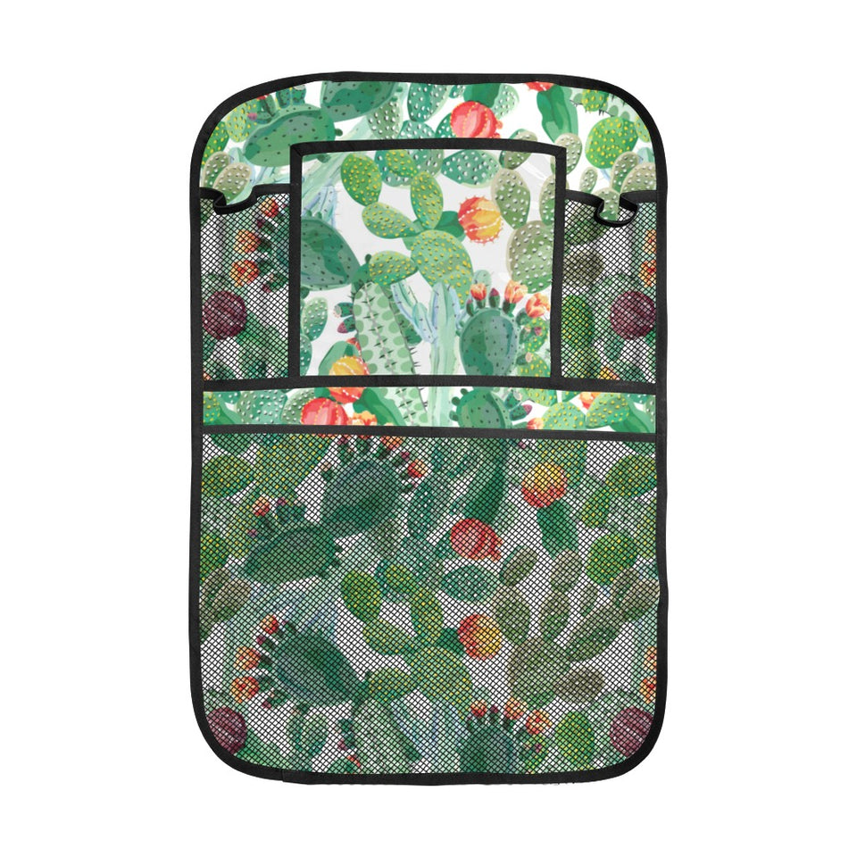Cactus design pattern copy Car Seat Back Organizer