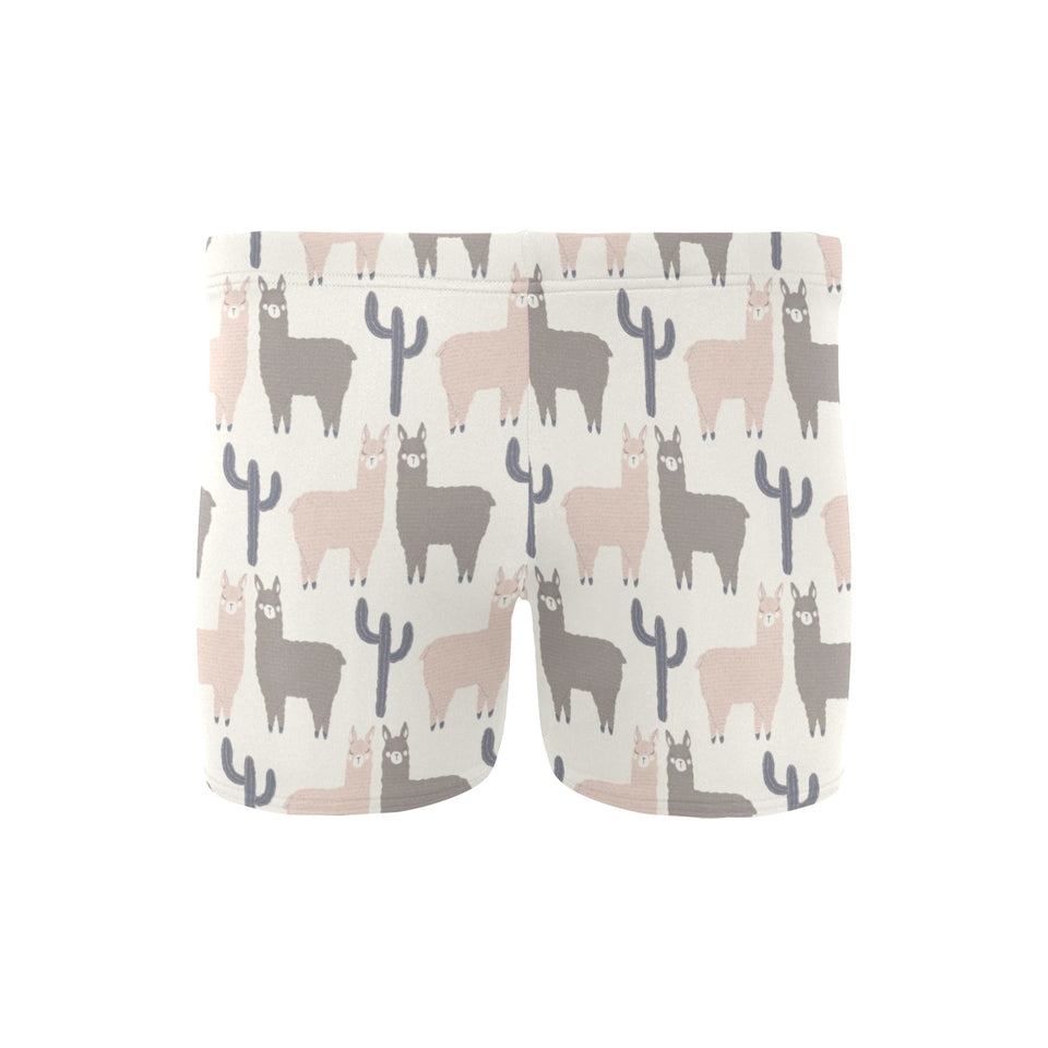 Llama Alpaca pattern Men's Swimming Trunks