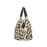 Gray Leopard print pattern Travel Bag