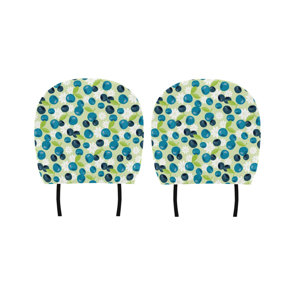 blueberry flower pattern Car Headrest Cover
