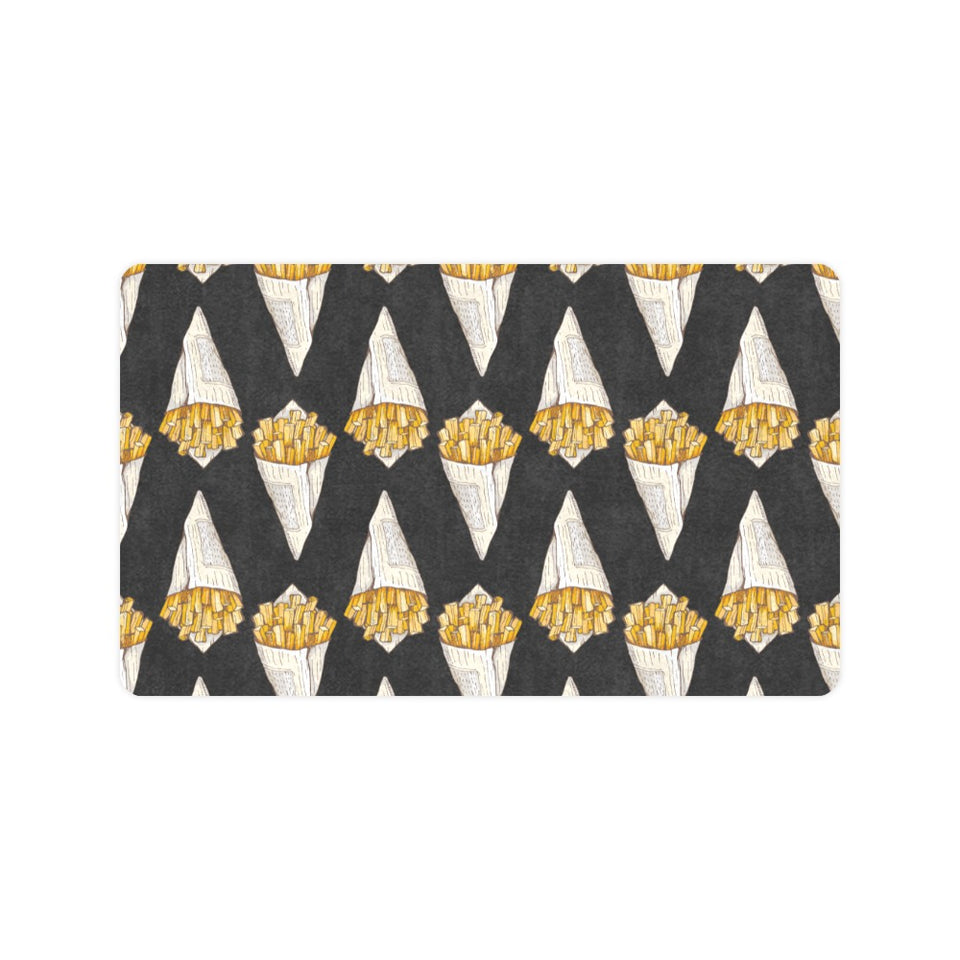 French fries dark background Doormat
