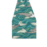 Koi Fish Carp Fish lotus pattern Table Runner