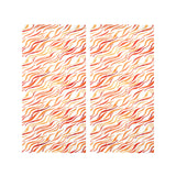 Fire flame watercolor pattern Gauze Curtain