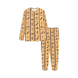 Egypt Hieroglyphics Pattern Print Design 02 Kids' Boys' Girls' All Over Print Pajama Set