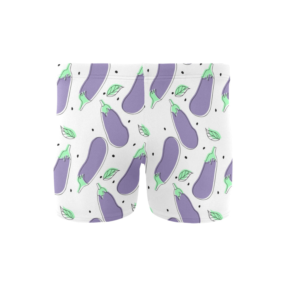 Eggplant Pattern Print Design 05 Men's Swimming Trunks