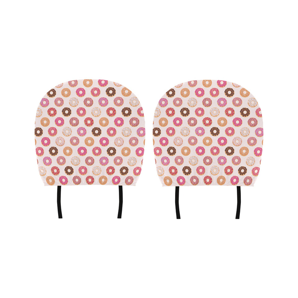Colorful donut pattern Car Headrest Cover