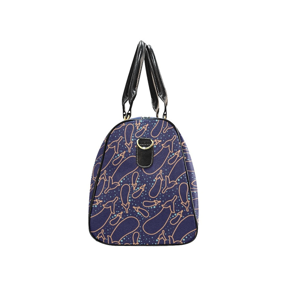 Eggplant Pattern Print Design 04 Travel Bag