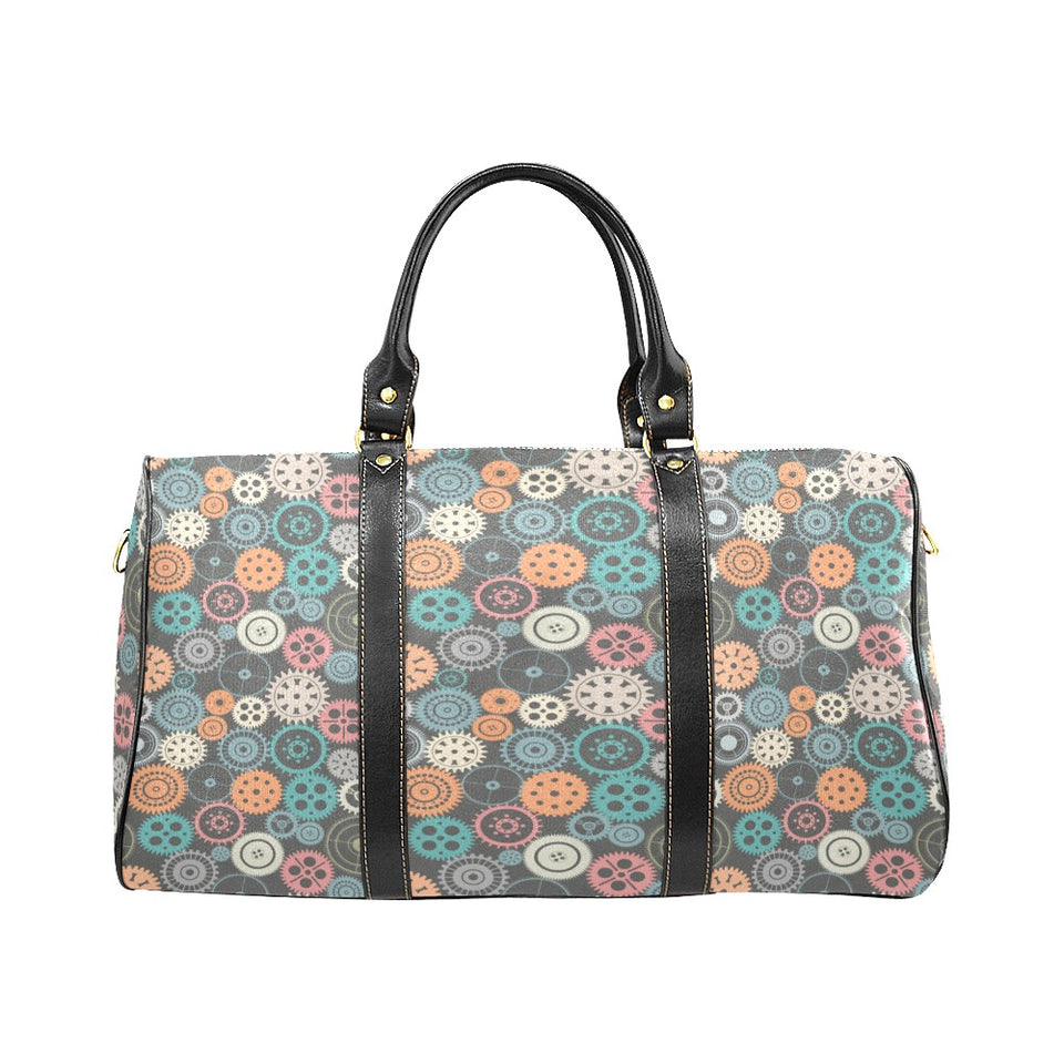 Gear Pattern Print Design 05 Travel Bag
