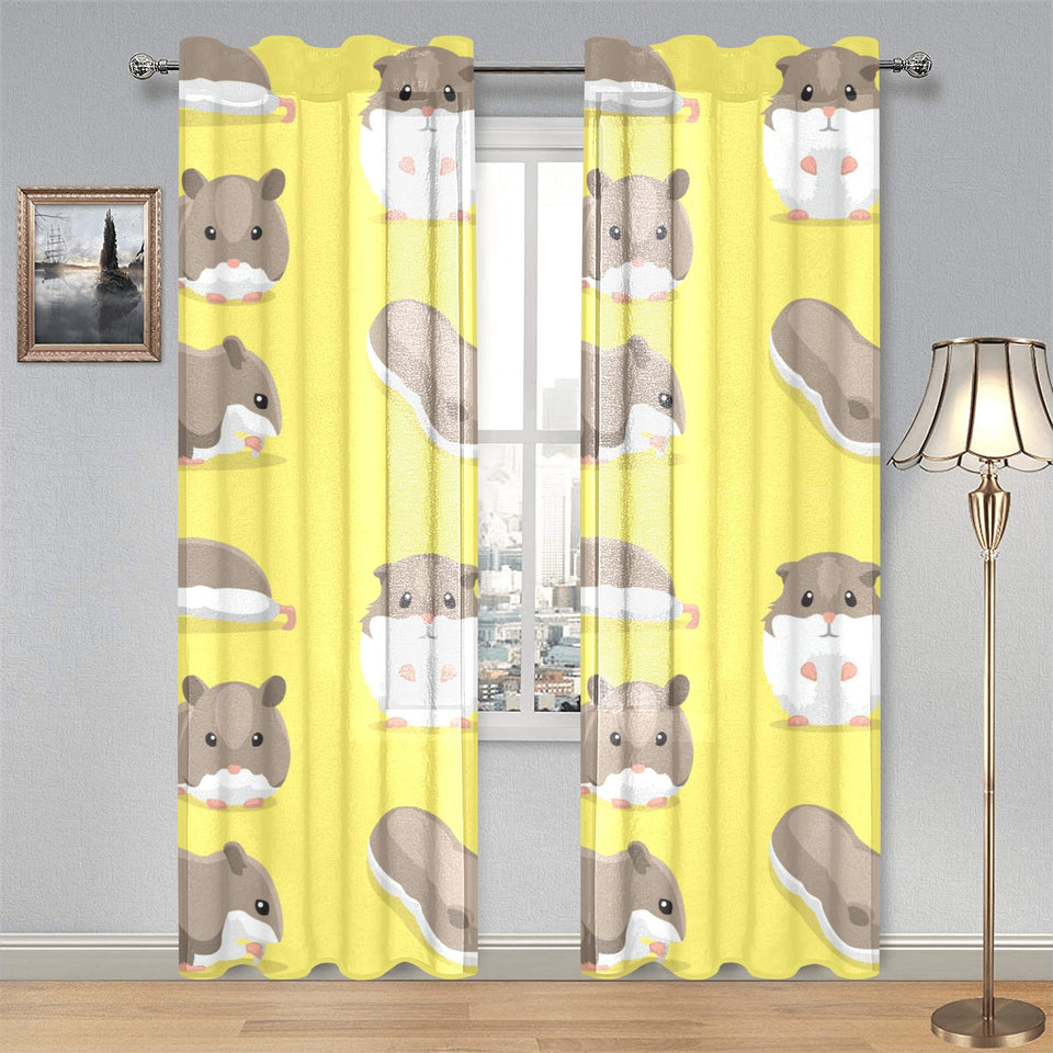 Cute Hamster pattern Gauze Curtain