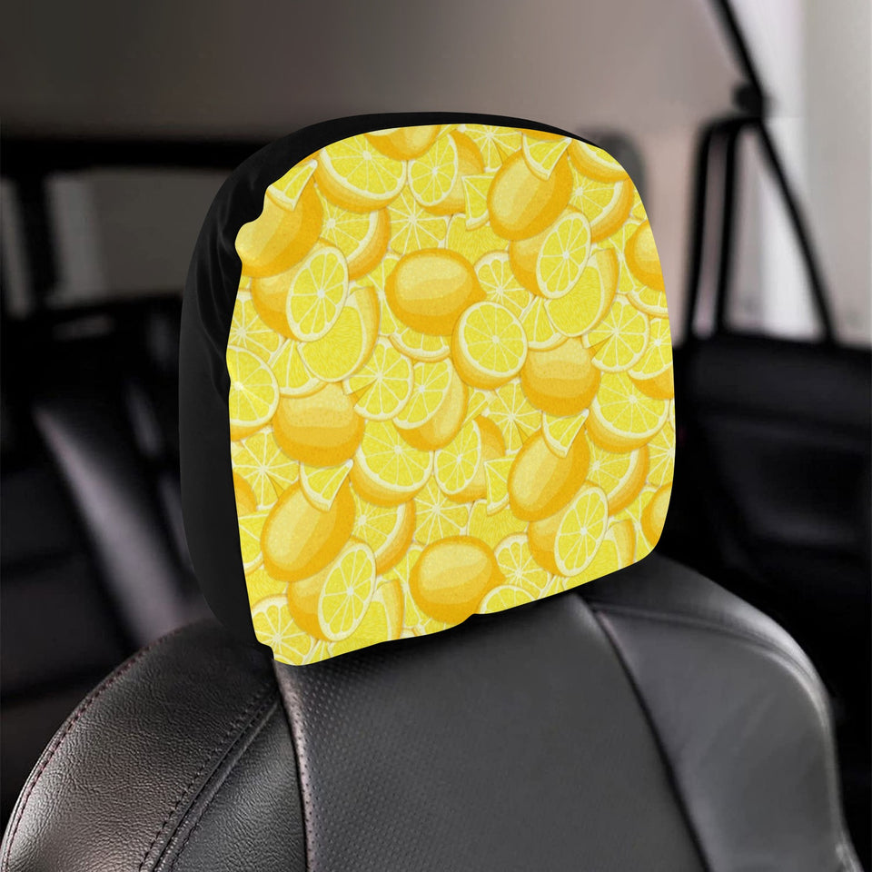 lemon pattern Car Headrest Cover