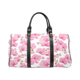pink purple orchid pattern background Travel Bag