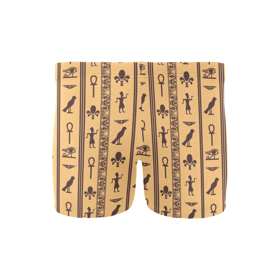 Egypt Hieroglyphics Pattern Print Design 02 Men's Swimming Trunks
