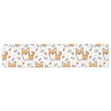 Cute corgi heart star bone pattern Table Runner