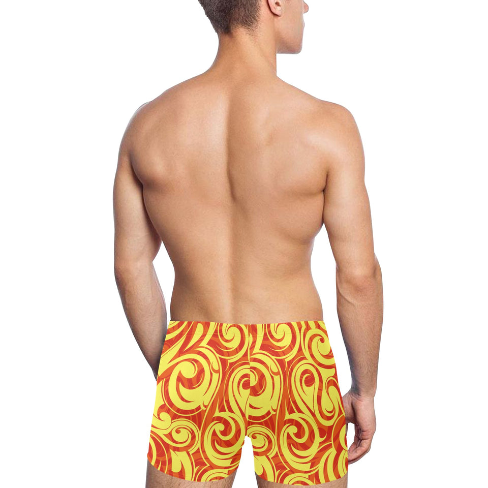 Fire flame design pattern Men's Swimming Trunks