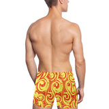 Fire flame design pattern Men's Swimming Trunks
