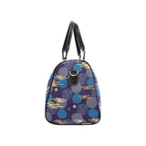 Blue japanese pattern cloud wave flower Travel Bag