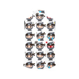 Cute ninja design pattern Men's Padded Vest