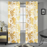 Gold grape pattern Gauze Curtain