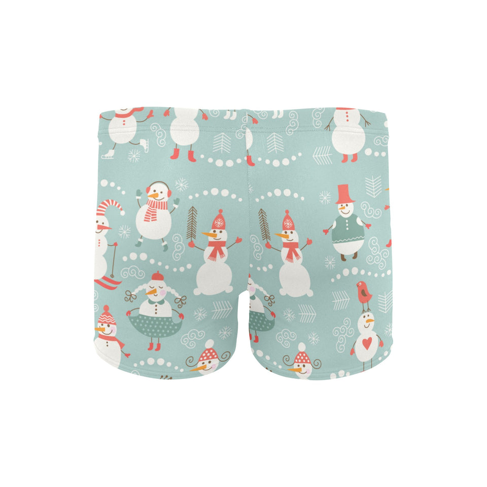 Cute snowman pattern Men's Swimming Trunks