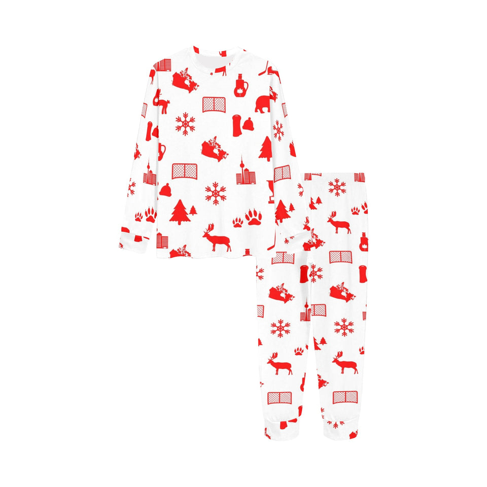 Canada Pattern Print Design 04 Kids' Boys' Girls' All Over Print Pajama Set
